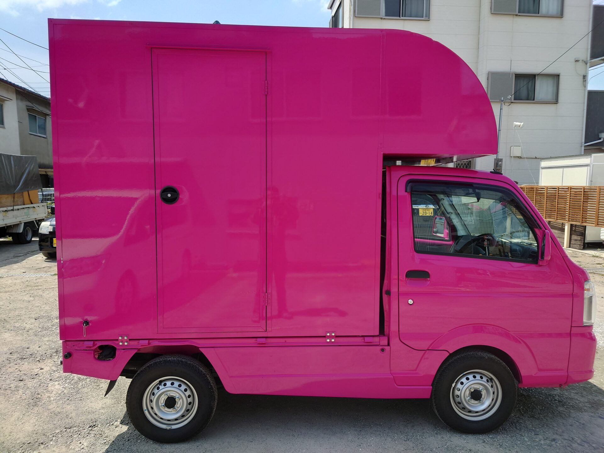 スズキ キャリー 全塗ピンク